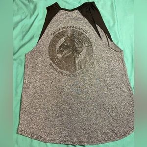 Obey Men’s Tank Top Pullover Shirt Scoop Neck Graphic Logo, Sz S Black/Grey